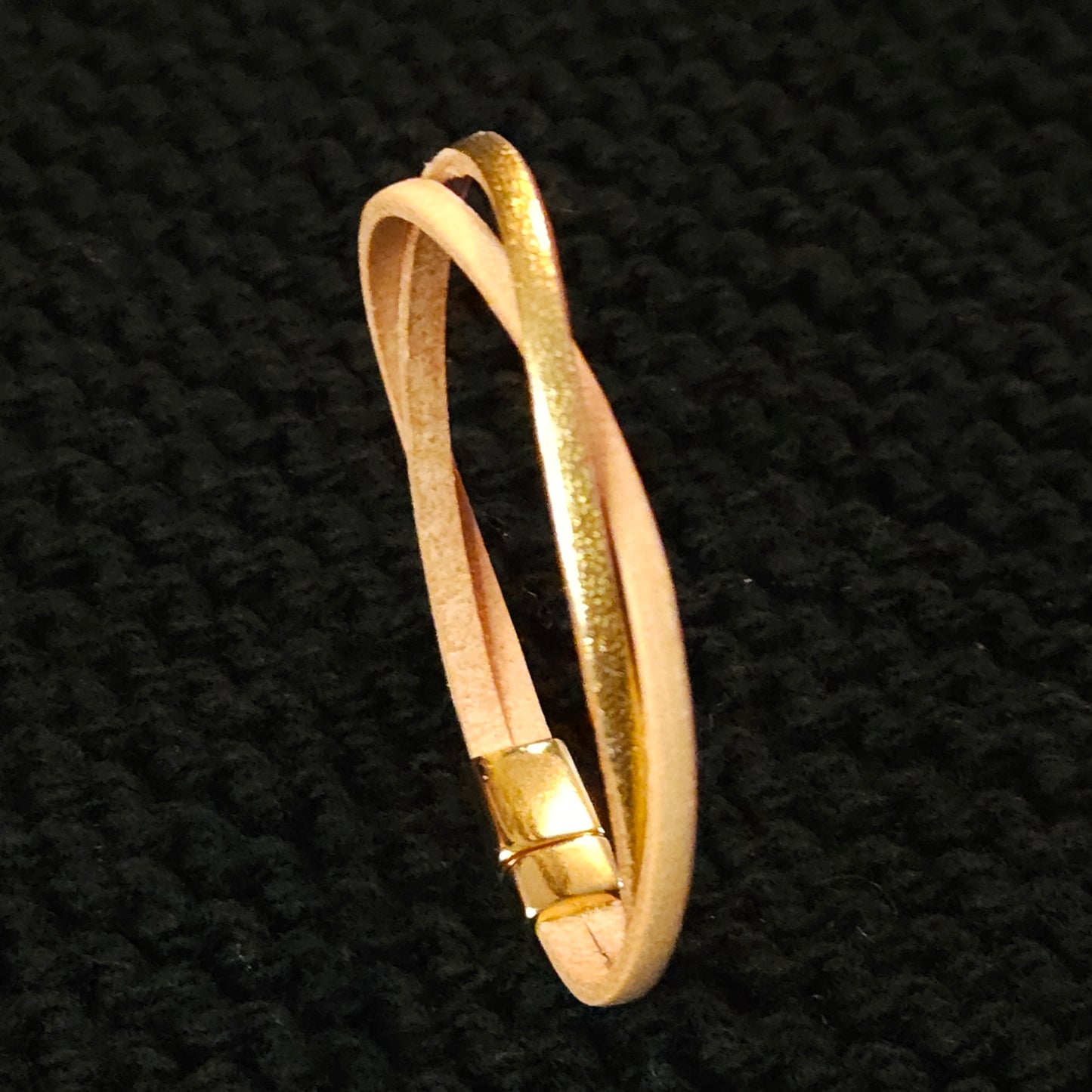 Bracelet cuir croisé