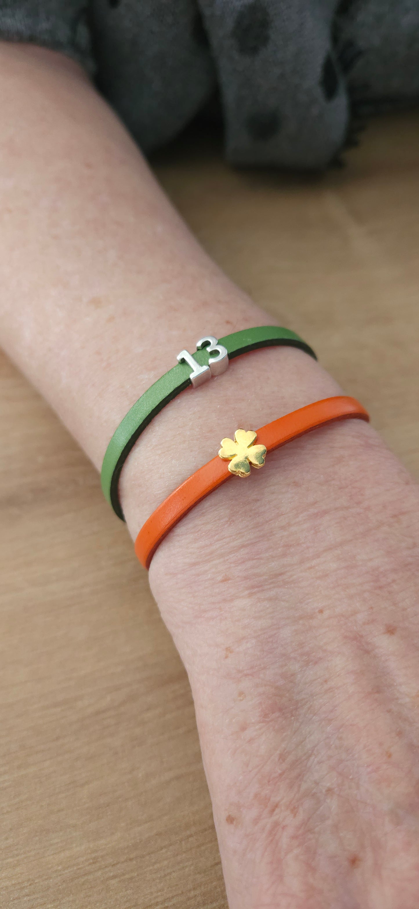 Bracelet porte-bonheur en cuir