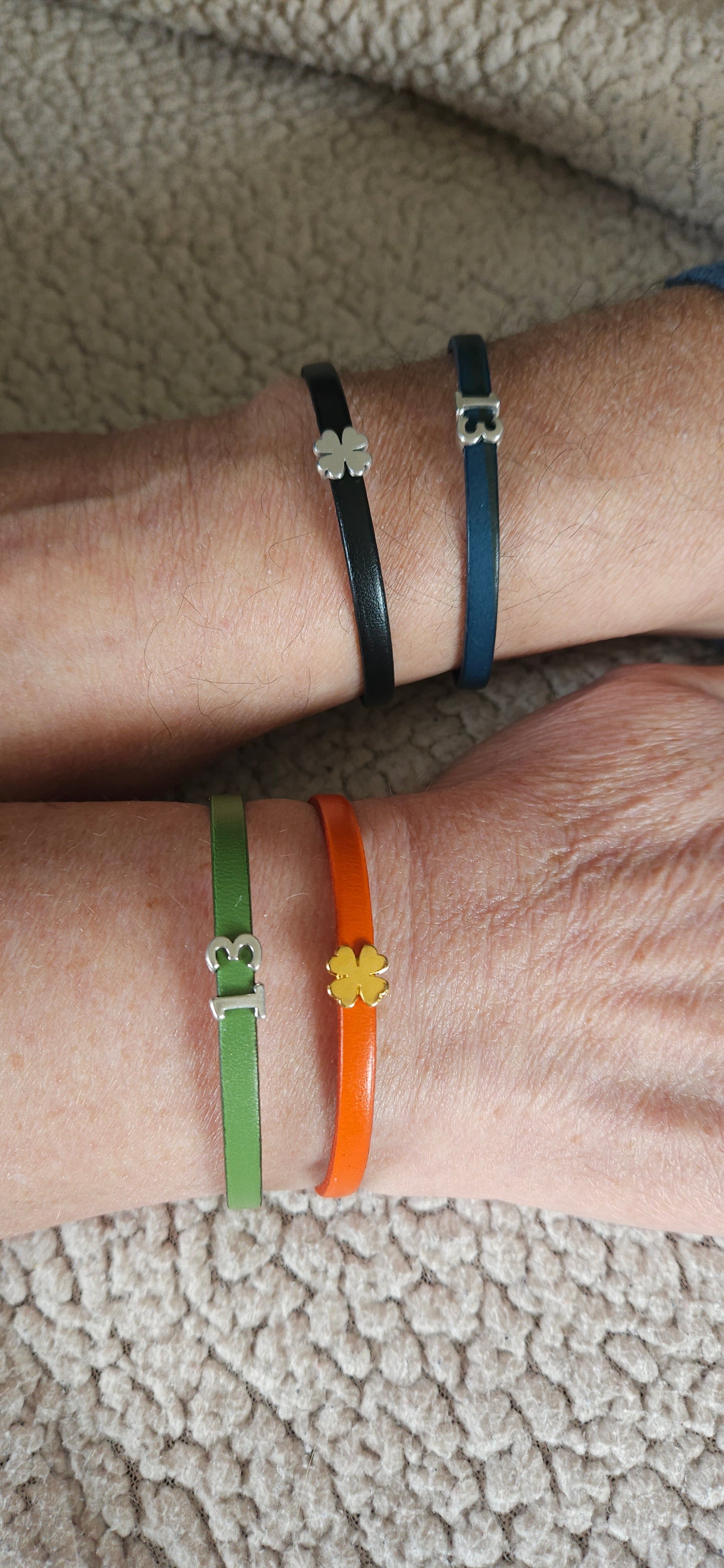 Bracelet porte-bonheur en cuir