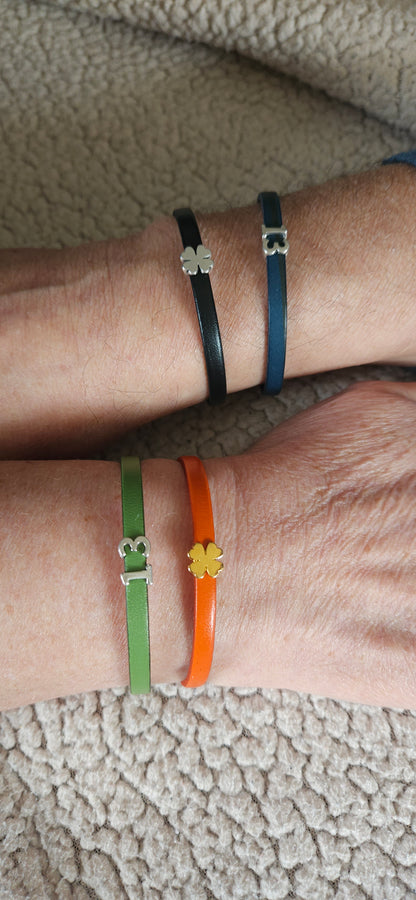 Bracelet porte-bonheur en cuir
