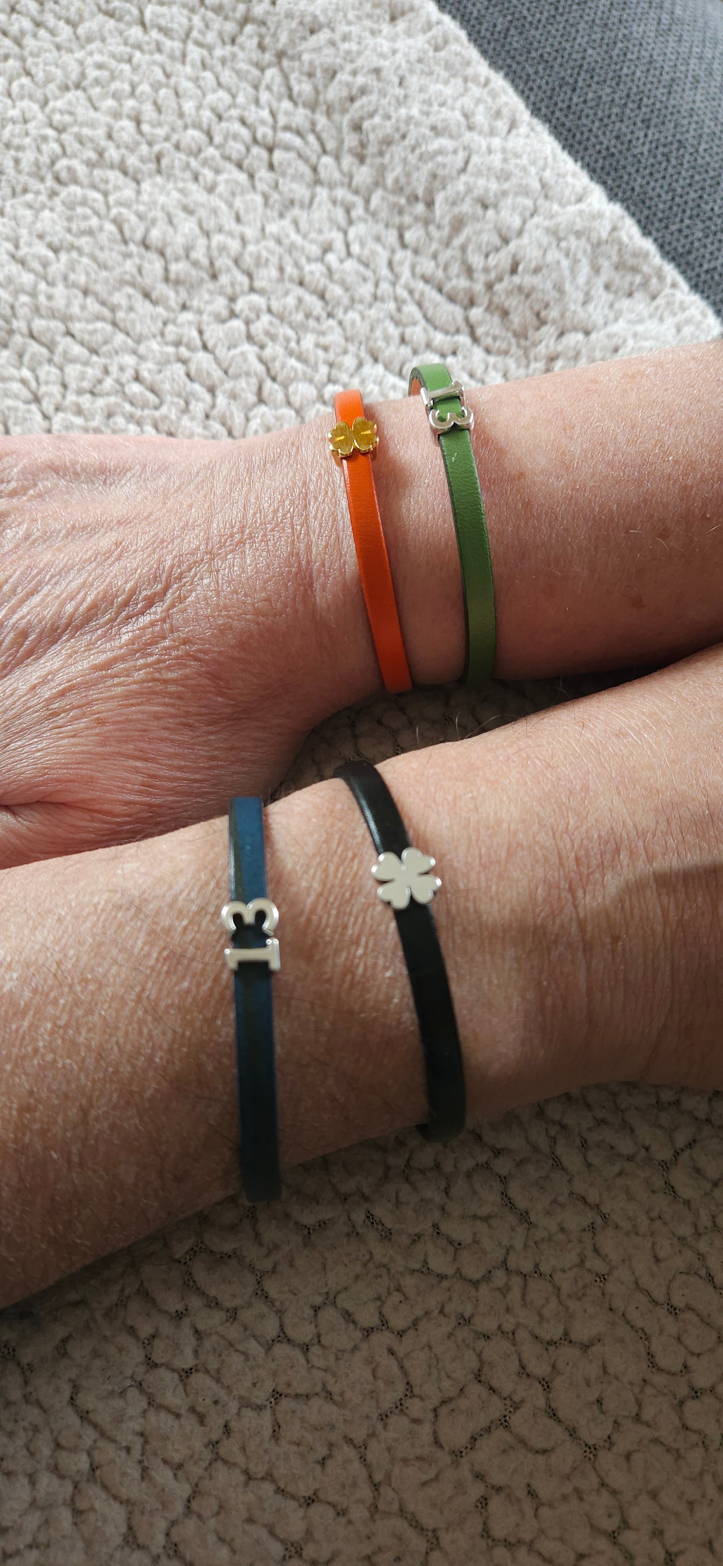Bracelet porte-bonheur en cuir