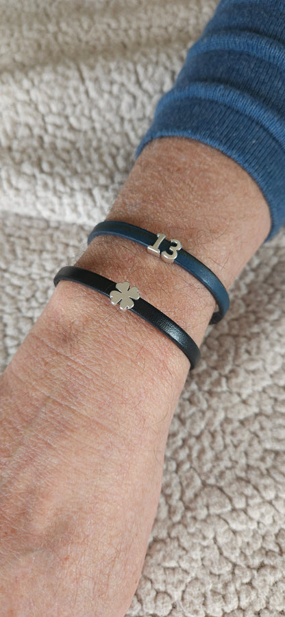 Bracelet porte-bonheur en cuir