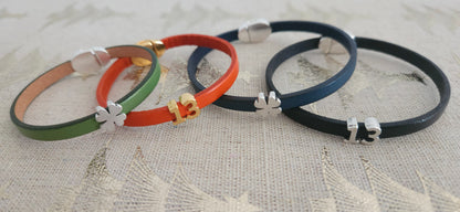 Bracelet porte-bonheur en cuir