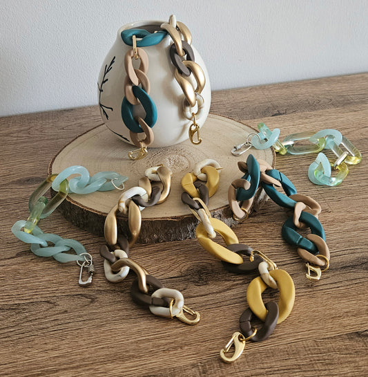 Bracelets maillons côté évasion