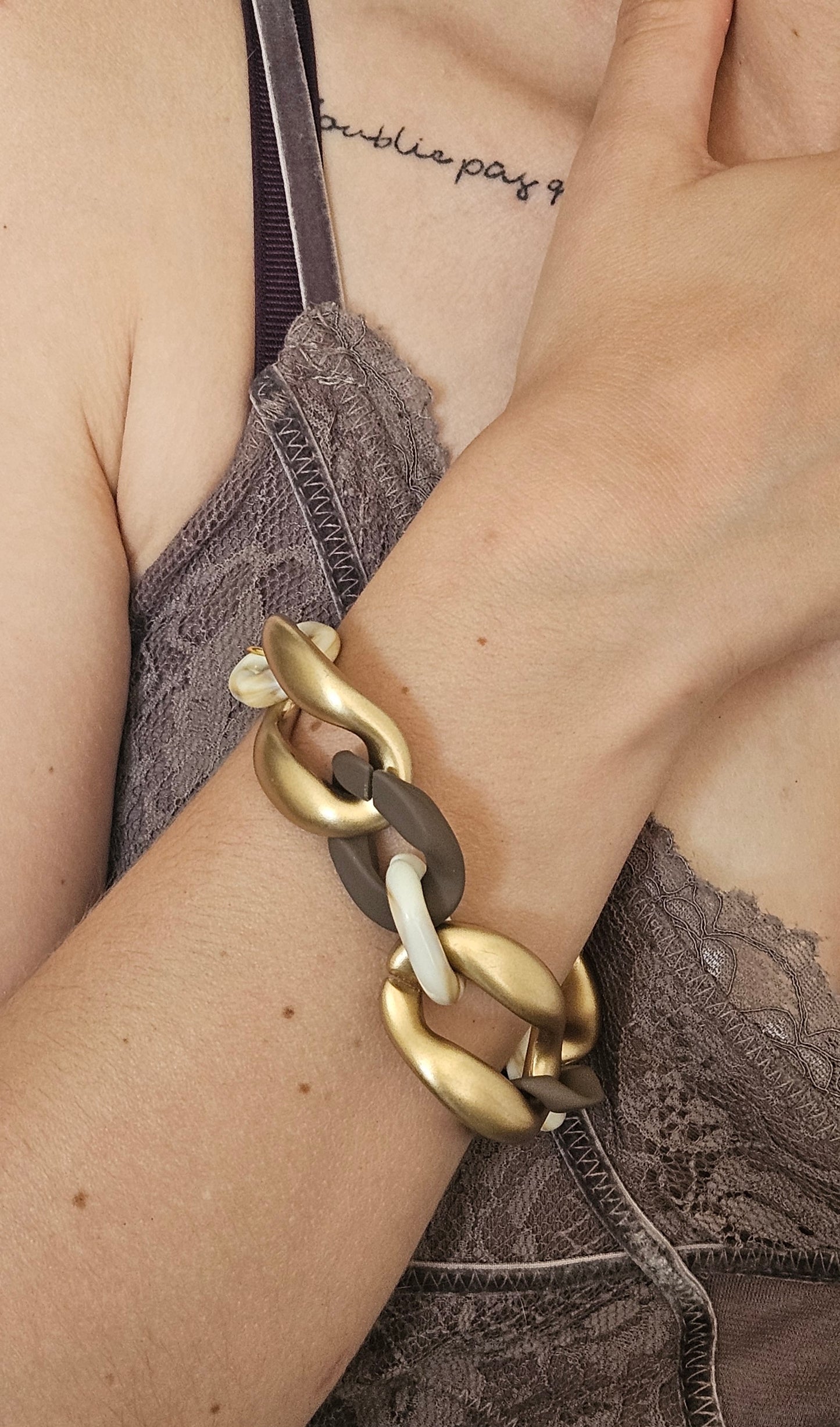 Bracelets maillons côté gourmand