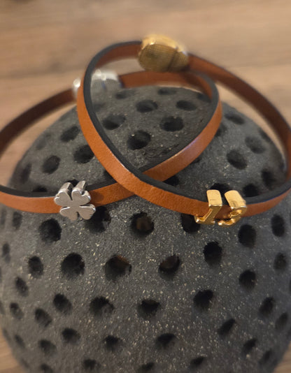 Bracelet porte-bonheur en cuir