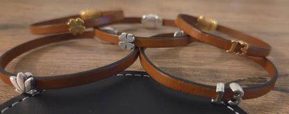 Bracelet porte-bonheur en cuir