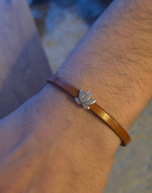 Bracelet porte-bonheur en cuir