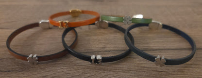 Bracelet porte-bonheur en cuir
