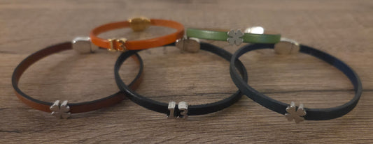 Bracelet porte-bonheur en cuir