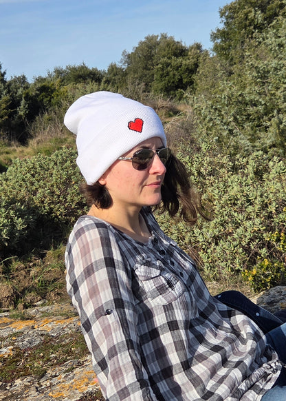 Bonnets Pixel heart