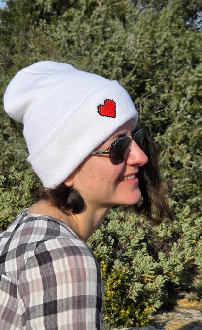 Bonnets Pixel heart