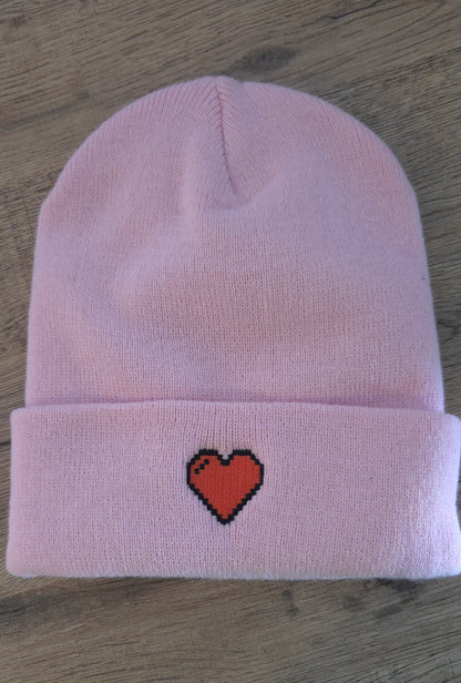 Bonnets Pixel heart
