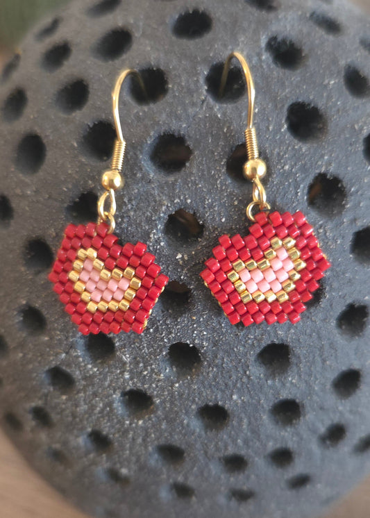 Boucles d'oreilles Accroche-cœur