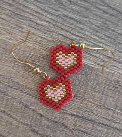 Boucles d'oreilles Accroche-cœur