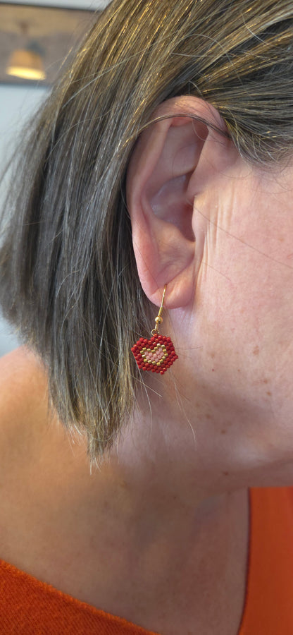 Boucles d'oreilles Accroche-cœur