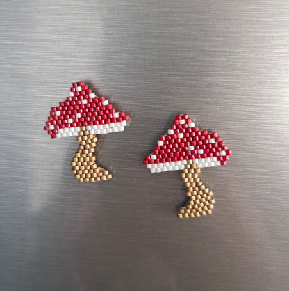 Broches ou magnets Champignon amanite